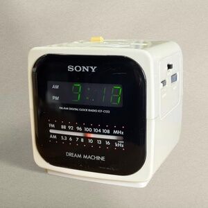 Vintage Sony Dream Machine Cyber Y2K Cube Alarm Clock Radio – Tested & Working